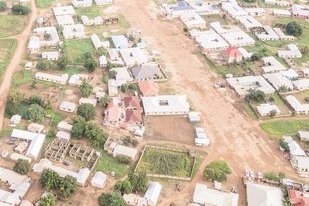 Collage of drone photos of Tamale old Airfield