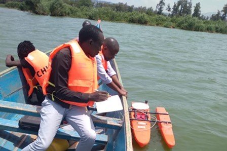 Deploying ADCP for current profiling in Lake Victoria - Kenya