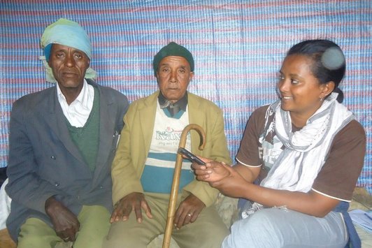 Oral history interview in the Amhara Region