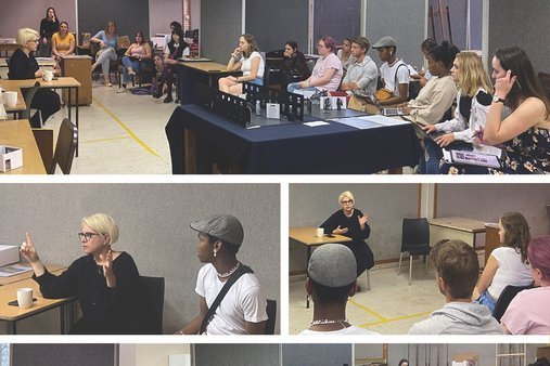 Shots from the Lectures and workshops at the School of Arts, University of Pretoria