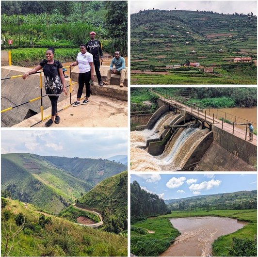 photo collage of field visit