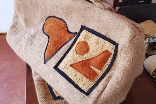 Bag enhanced by Luffa