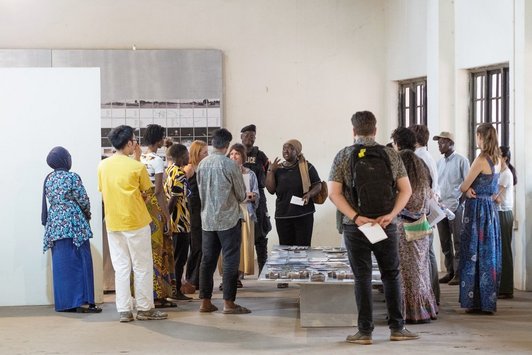 TIUE Work-in-progress exhibition at Nuku studio, Tamale