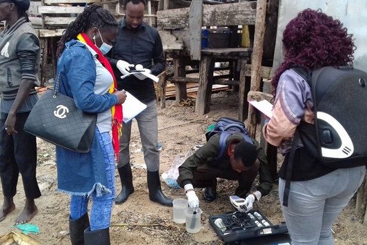 Water analysis from the shores of Rippon village, Uganda