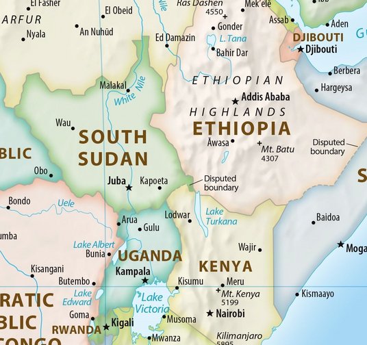 map of Ethiopia_Uganda